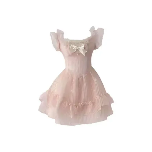 Lookinto Короткий рукав Платье Женское