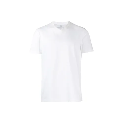 BRUNELLO CUCINELLI Белая Мужская Рубашка T