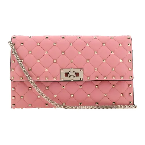 Valentino Rockstud Lambskin Сумка через плечо Женская Розовая