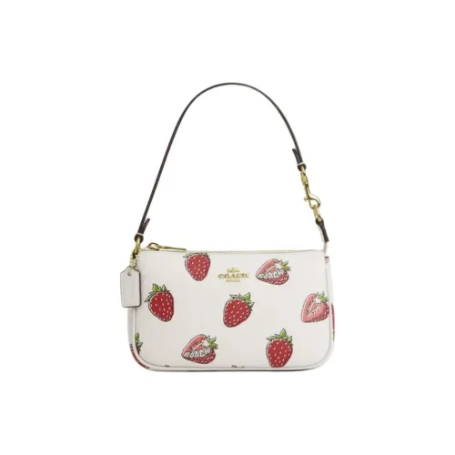 COACH Nolita Искусственная кожа Сумка Маленькая Женская Мел Белый и Смешанный цвет