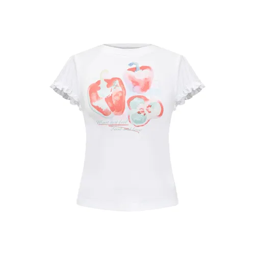 NTOT Рукав-фонарик T Рубашка Женская