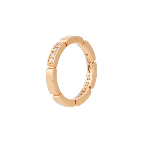 Cartier Обручальное Кольцо Maillon Panthère Розовое Золото, Бриллианты