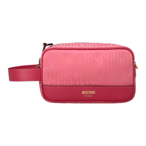 MOSCHINO Полиэстер и Хлопок Клатч Женский Фуксия