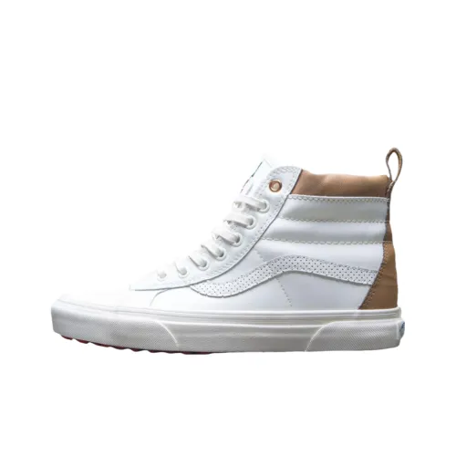 Vans Sk8 HI Высокие Кроссовки для Скейтбординга Унисекс Белый Коричневый