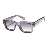 Прозрачная фиолетовая оправа с прозрачными серыми линзами C3