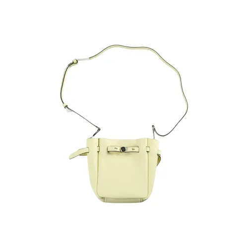 TORY BURCH Romy Коровья кожа Сумка через плечо Маленькая Женская Лимон