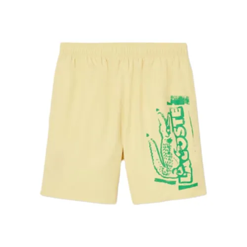 LACOSTE SS25 Плавательные шорты Мужские Желтый Зеленый