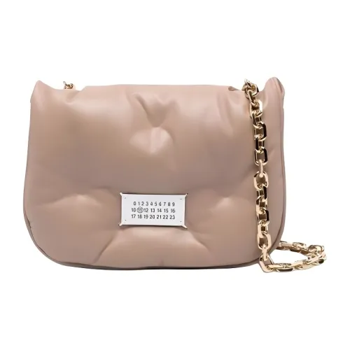 Maison Margiela Glam Slam Овечья кожа Сумка через плечо Сумка на плечо Маленькая Женская Бежевая