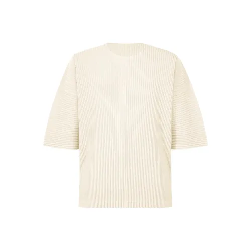 Homme Plissé Issey Miyake Рубашка Мужская Айвори Белый