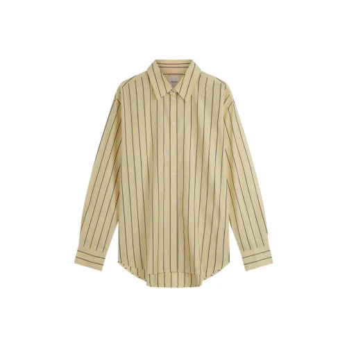 Calvin Klein VND Полосы Желтые Женские Рубашки