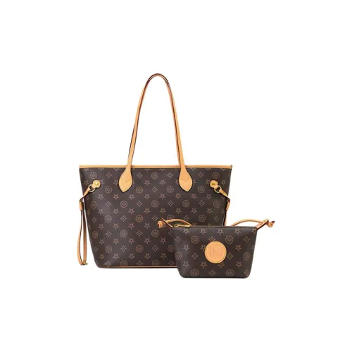 DAPHNE PVC Тоут Сумка Сумка для покупок Сумка Сумка через плечо Большая Женская Кофейная