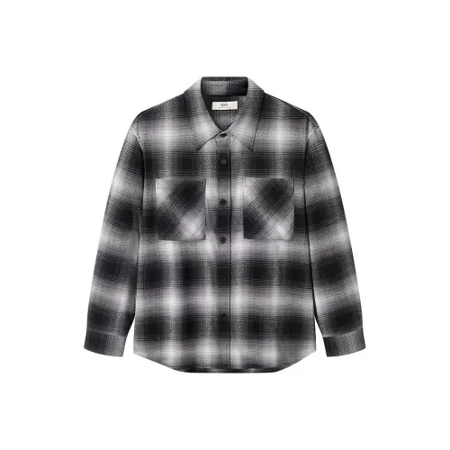 GXG Черно-белая клетка Мужская рубашка