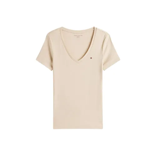 Tommy Hilfiger Овсяный Женские Футболки