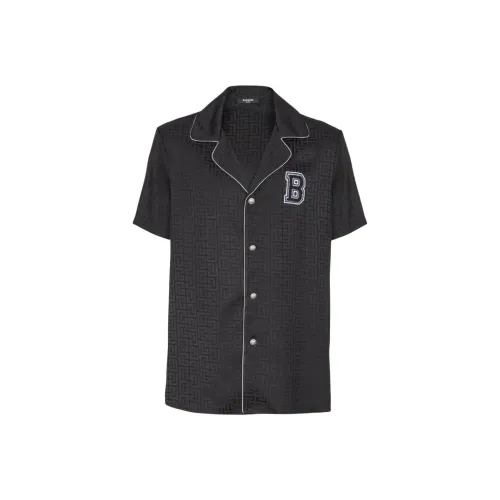 BALMAIN Черный мужской пижамный топ