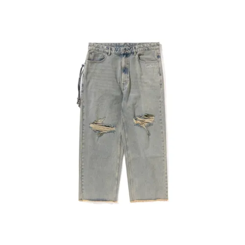 BAPE BLACK Мужские Джинсы