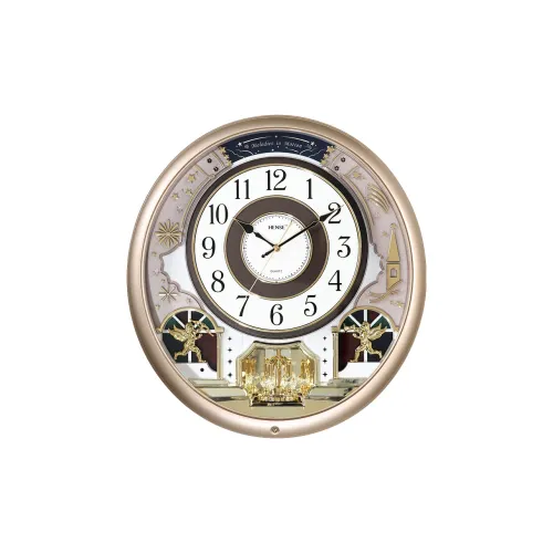 HENSE Кварцевый механизм ABS Стена Часы Унисекс Белый циферблат HD6246