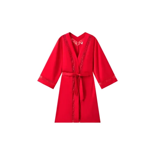 MANNIFEN 040 Красный Женские Банные халаты