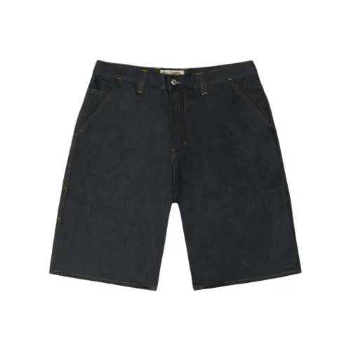 Stussy SS25 Сырой Денимовый WORK Короткие Джинсовые Шорты Унисекс