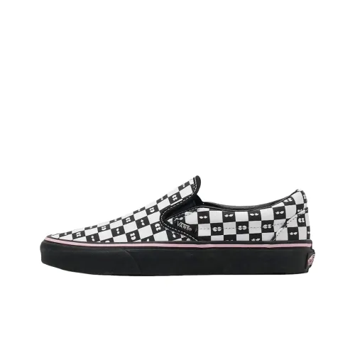Vans CLASSIC Slip-On Low Top Скейтборд Кроссовки Женские Черный Белый