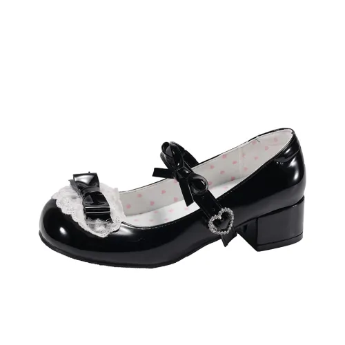 Medd Грубый каблук Классические туфли Мэри Джейн Женские