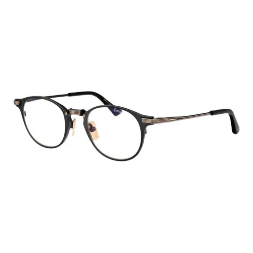 DITA Металл Круглые Оправы для Очков Женские Черные