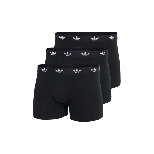 Adidas Originals SS25 Боксер-брюки Мужские 3 упаковки черный