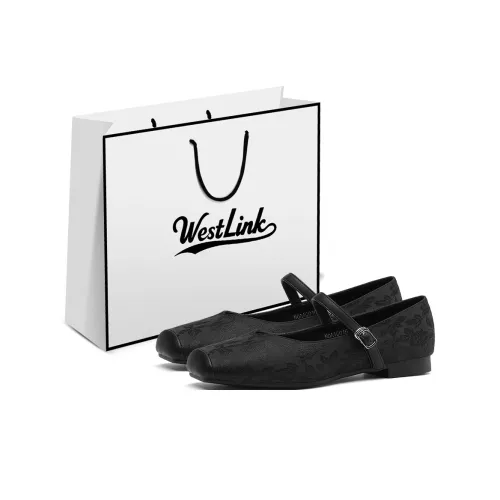 WESTLINK Квадратный каблук Туфли Мэри Джейн Женские Бежевые