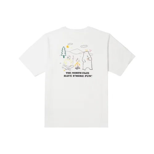 The North Face SS25 T-Shirt Унисекс Снежная гора Белый