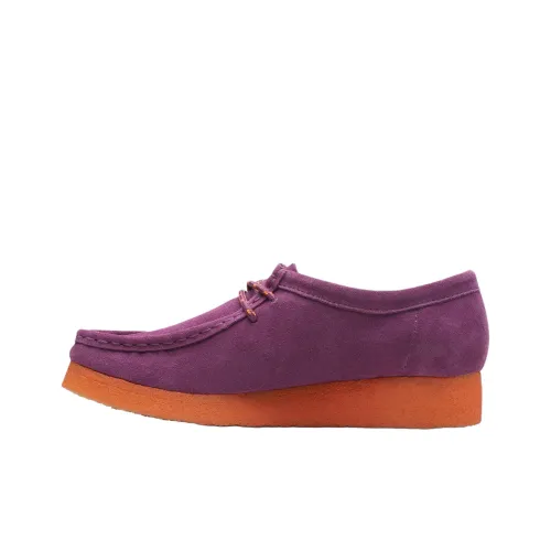 Clarks Wallabee Low Топ Повседневная обувь Унисекс Фиолетовый