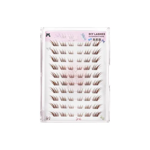 Future Maple Темный чайный Коричневый Suda Ji Лиса Серия Искусственные ресницы Одиночный кластер 10 рядов