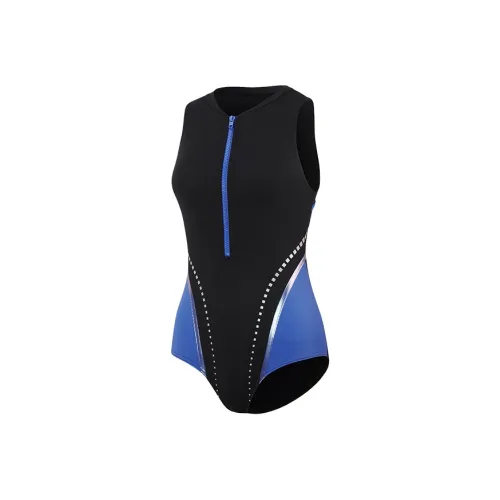 Speedo совместный бренд модель Ван-Пис Купальник Женские Черный Синий