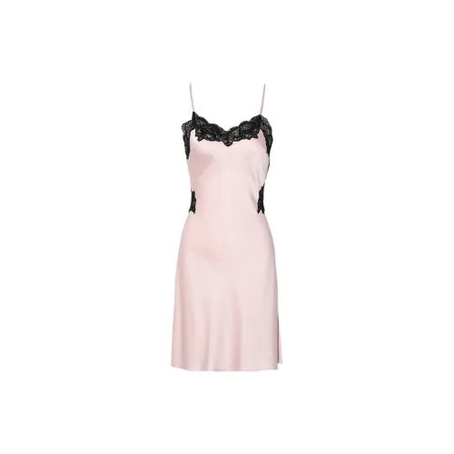 DPLAY SWEET Розовый цвет молочного коктейля [Sensual Спина] Женские ночные сорочки