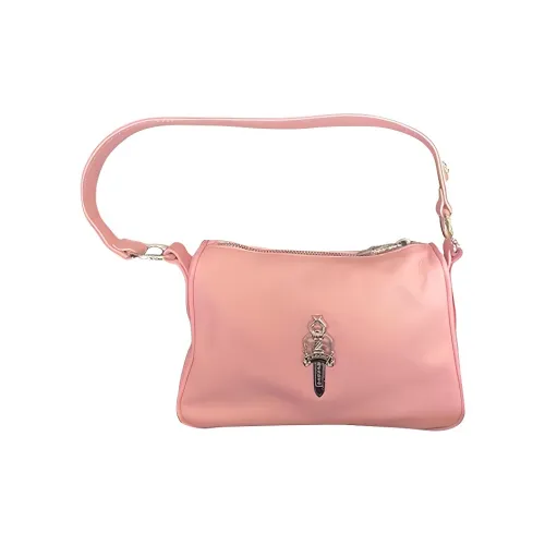 Chrome Hearts Кожа Курица Блок Сумка Сумка на плечо Сумка через плечо Женская Розовая