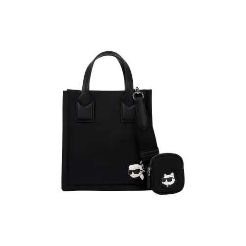 Karl Lagerfeld Нейлон Тоут Сумка Сумка для покупок Сумка через плечо Сумка Маленькая Женская Черная