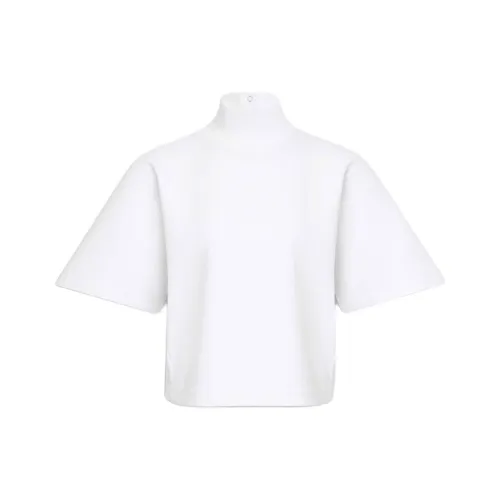 Alaia SS25 Рукав с оборванным плечом T-рубашка Женская Белая