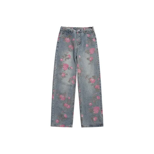 FANMADU Blue Men's Jeans FANMADU Синий Мужские Джинсы