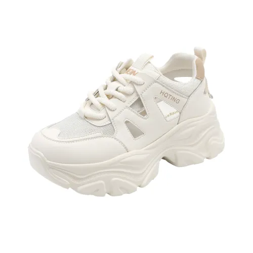 RED DRAGONFLY Дышащий Верх Устойчивый к воздействию Увеличивающий высоту Низкий Топ Повседневный Женский Экрю