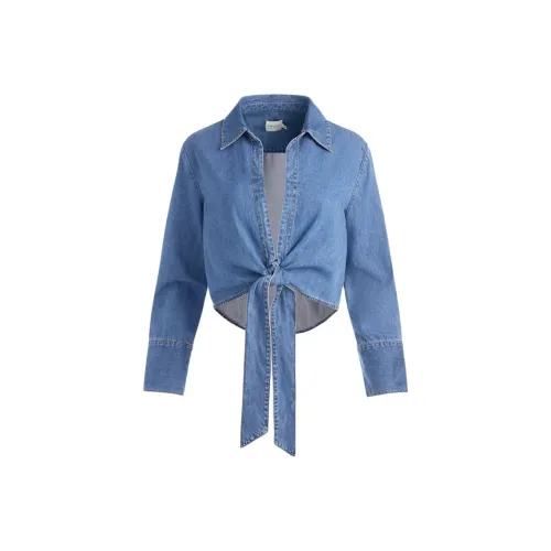 ALICE+OLIVIA Индиго Женские Рубашки