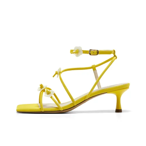 Joypeace Midsummer Dream Римские Сандалии Женские Желтые