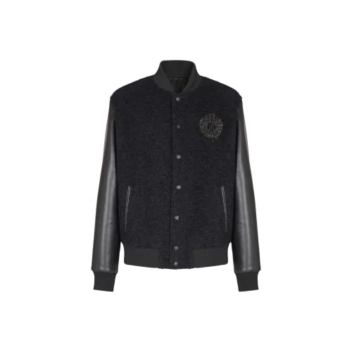 BALMAIN SS25 Куртки и Пальто Мужской Черный