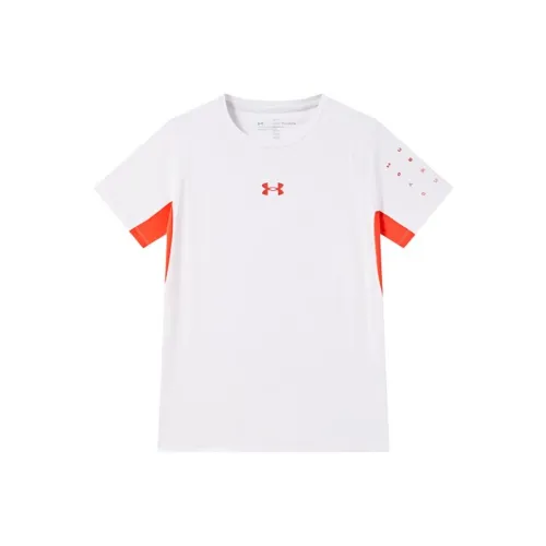 Under Armour Running Collection T-Shirt SS25 Белый Подростки