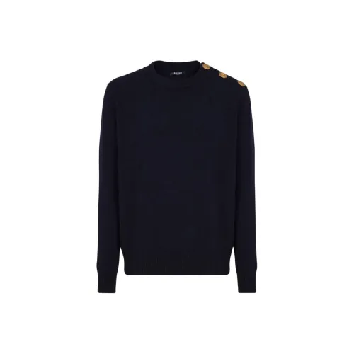 BALMAIN Морской синий Мужские свитеры