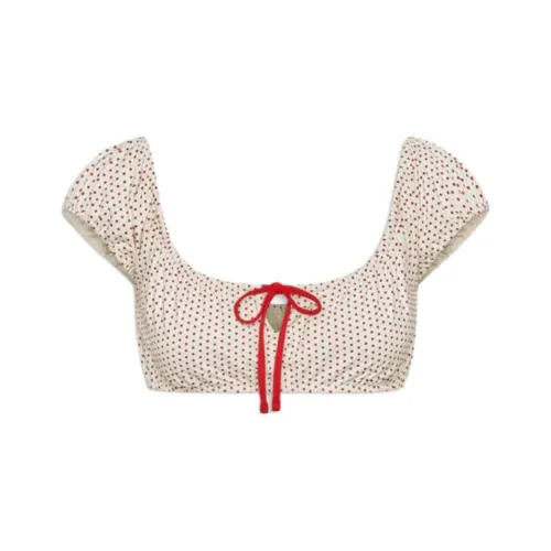 FRANKIES BIKINIS Клубничный Точка Женские Бикини