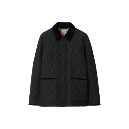 Burberry SS25 Хлопковый пуховик Мужской Черный
