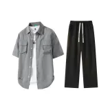 Дымчато-серый + Черный