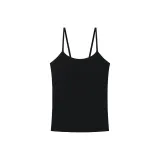 Чёрный топ на бретелях