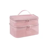 Квадратная сумка, двухслойная (розовая)