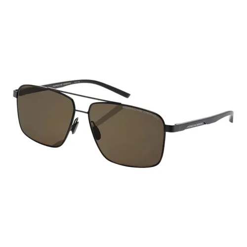 PORSCHE DESIGN Нержавеющая сталь Aviator Солнцезащитные очки Унисекс Черный