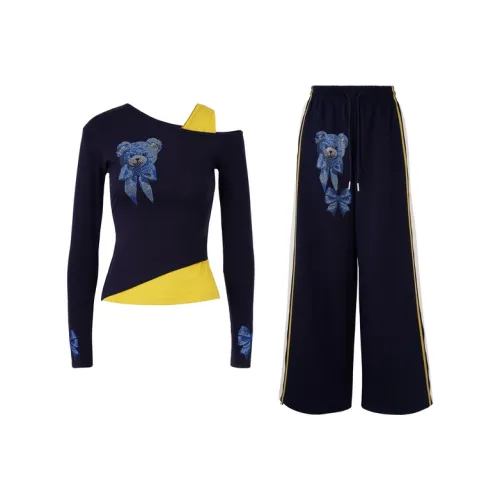 TCH Синий Женские Повседневные Костюмы