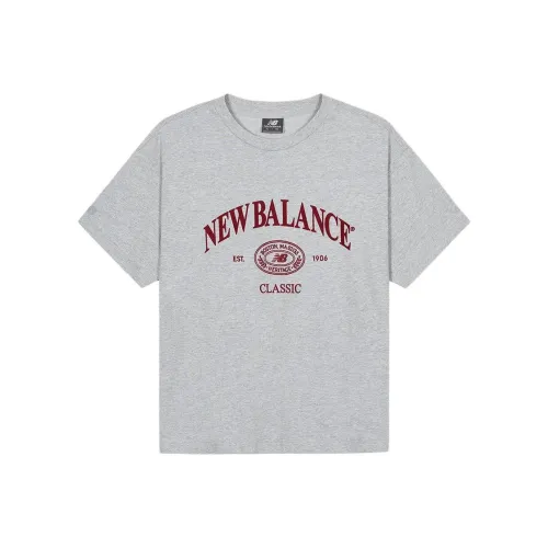 New Balance T-Shirt Унисекс Серый